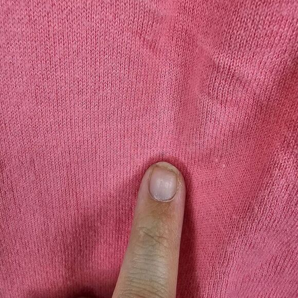 Whisper by Brodie Womens Sweater XS Silk Cotton Vneck Colorblock Quiet Luxury - Picture 8 of 8